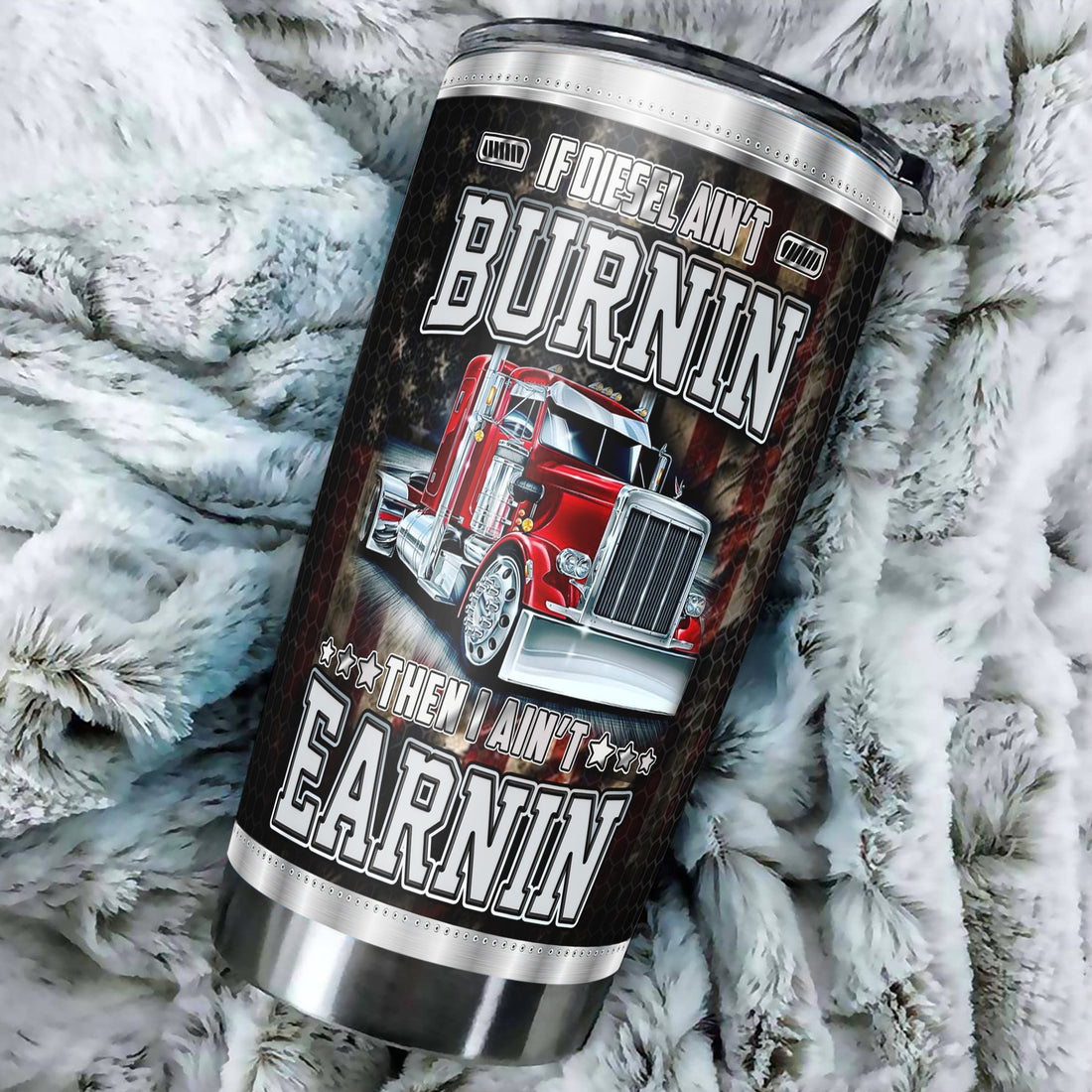 Personalized Trucker Tumbler 20oz 30oz Stainless Steel Insulated Cups Travel Coffee Mug Truckers Gifts for Truck Driver Men Dad